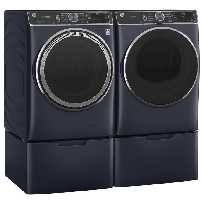 GE Appliances Washer & Dryer Set with Stackable 5 Cubic Feet Smart Front Load Washer and 7.8